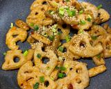 シャキシャキうまうま！甘辛ごぼう蓮根作り方5写真