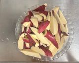 豚肉とさつまいものピリ辛炒め作り方1写真