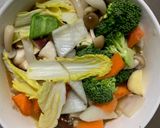 お一人様ピリ辛味噌味根菜たっぷり野菜炒め作り方14写真