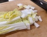 和風豆乳クリームパスタ（豆苗入り）作り方2写真