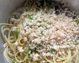 揚げ玉和風パスタ作り方2写真