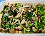 簡単！菜の花とシメジのお浸し 塩昆布入り作り方7写真
