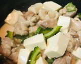 鶏肉のオクラ＆ゴーヤーチャンプルー作り方2写真