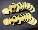肉汁ジュワ！サクサク絶品ナスの餡かけ挟み焼き作り方1写真