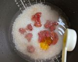 ごま香る梅しらすわかめごはん作り方2写真