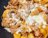 チーズたっぷり豚こまのケチャップ炒め作り方5写真