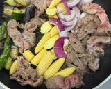 ラム肉とヤングコーンの赤缶カレー炒め作り方3写真