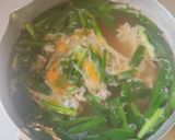 ニラと卵の中華スープ作り方7写真