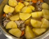 炒めない肉じゃが⭐︎短時間で味しみしみ⭐︎蒟蒻入り作り方4写真