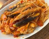 ナスと鶏胸肉のヘルシーとまとパスタ作り方6写真