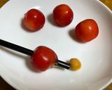 逆で簡単！さくらんぼのタネとり作り方1写真