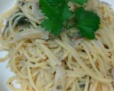 あわび茸と豚肉のマスタードパスタ作り方4写真