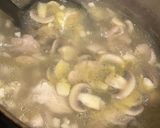 キノコと鶏肉のラグーリゾット作り方4写真