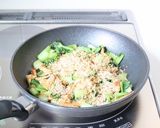 混ぜご飯【小松菜と油揚げの白だしご飯】作り方5写真