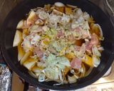 三つ葉たっぷり厚揚げ入り親子丼作り方4写真