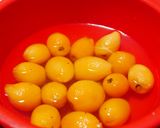 【保存用】半割枇杷のシロップ煮作り方1写真