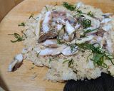 茹でた冷凍骨取り鯖のエコ寿司作り方4写真