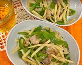 簡単豚肉チンジャオロースの炒め物作り方6写真