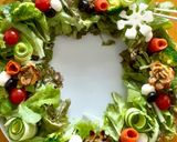 食べて巡る『クリスマス薬膳リースサラダ』作り方10写真