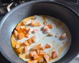 簡単！カフェ風サーモンのクリームパスタ作り方4写真