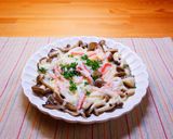 ズワイ蟹とキノコのチーズ焼き作り方5写真