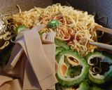 マルタイ棒麺でスイチリマヨゴーヤ焼きそば作り方3写真