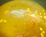 のこりのカレーで●コーンカレースープ作り方1写真