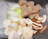 豚こまと里芋の生姜照り煮作り方1写真
