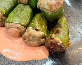 オーロラソースで♪丸ごとパプリカの肉詰め作り方10写真