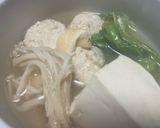 あごだしスープ鶏団子鍋作り方6写真