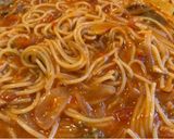 サバ缶でワンパン簡単！サバのトマトパスタ作り方3写真