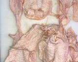 鶏皮のフライドチキン風カリカリ揚げ🐓作り方1写真