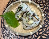 大葉＆紫蘇昆布でＷ紫蘇香るチーズinおむすび🍙作り方9写真