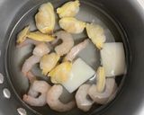 キャンプ飯！シーフードMIXの山芋焼き！作り方1写真