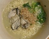 カキ・サッポロ一番塩ラーメン作り方5写真