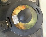ニラ人参椎茸油揚げチーズの辛ラーメン作り方3写真