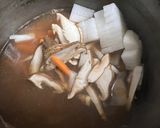 🦐&ヒュメドポワソンと牛乳で具沢山スープ作り方4写真