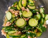 あと一品に🥒🐟️✨️きゅうりとツナの酢の物作り方5写真