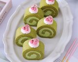 桜香る抹茶ロールケーキ作り方14写真