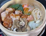 鶏ももと彩り野菜のスパイシーせいろ蒸し作り方6写真
