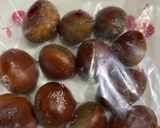 お鍋で炊く栗ご飯　作り方1写真