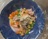 レンジ簡単中華風ロコモコ味オムライス弁当作り方2写真