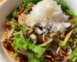 キノコのしぐれ煮を使ったぶっかけ蕎麦作り方5写真