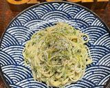 しらすと柚子胡椒とあおさのワンパンパスタ作り方7写真