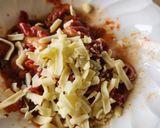 レンジで旨とろ～りチーズ☆ラム肉キムチ丼作り方1写真