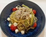 磯香冷製パスタ！夏野菜と豚のダシダハニー作り方15写真