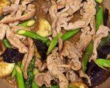 豚肉となすとアスパラの照りマヨ炒め作り方5写真