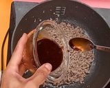 ピリ辛!マーボー落花生丼【食遺産】作り方3写真