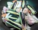鶏となすの甘辛味噌煮作り方2写真