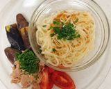 夏野菜とツナの白出汁かけ&レンチンうどん作り方8写真